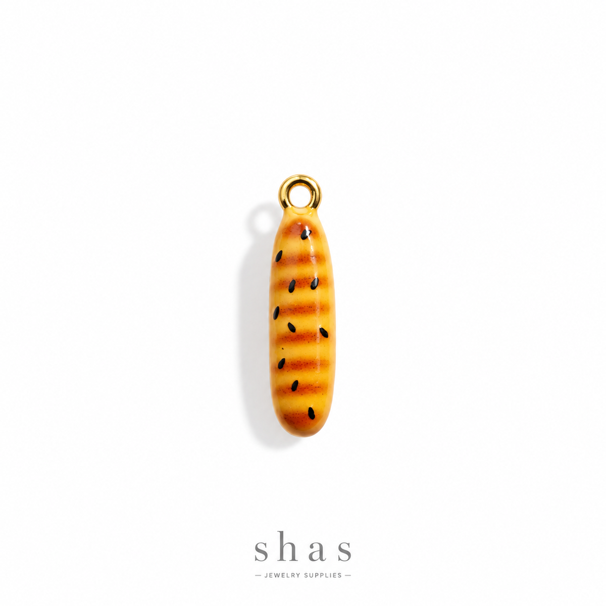 PC05P Baguette 3D Enamel Charm ( 1 pc ) Premium Collectible