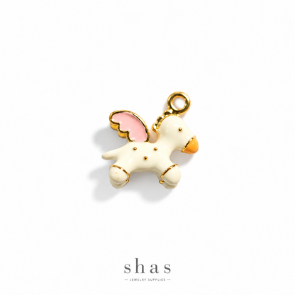 PC06A Kawaii Pony 3D Enamel Charm ( 1 pc ) Premium Collectible