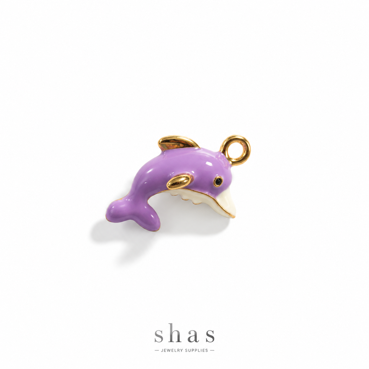 PC05R Sea Dolphin 3D Enamel Charm ( 1 pc ) Premium Collectible