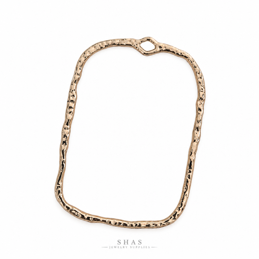 GPB16 Rectangle Bezel ( 1 pc ) 16k Gold