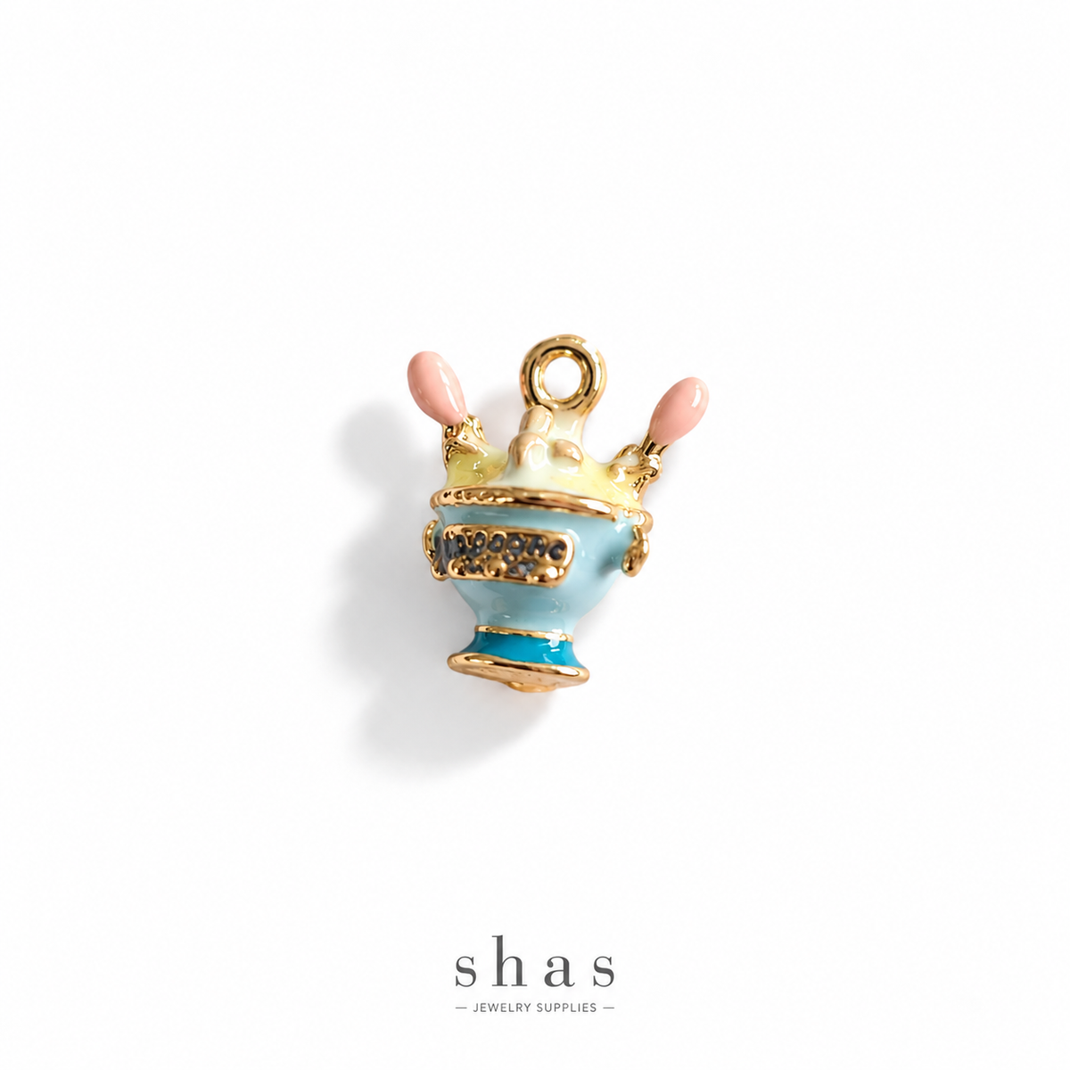PC06C Ice-cream Cup 3D Enamel Charm ( 1 pc ) Premium Collectible