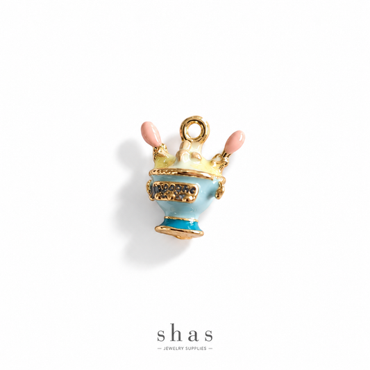 PC06C Ice-cream Cup 3D Enamel Charm ( 1 pc ) Premium Collectible