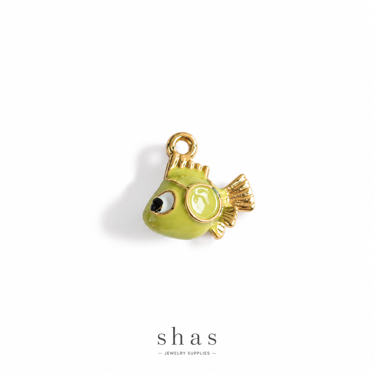 PC06F Tiny Fish 3D Enamel Charm ( 1 pc ) Premium Collectible