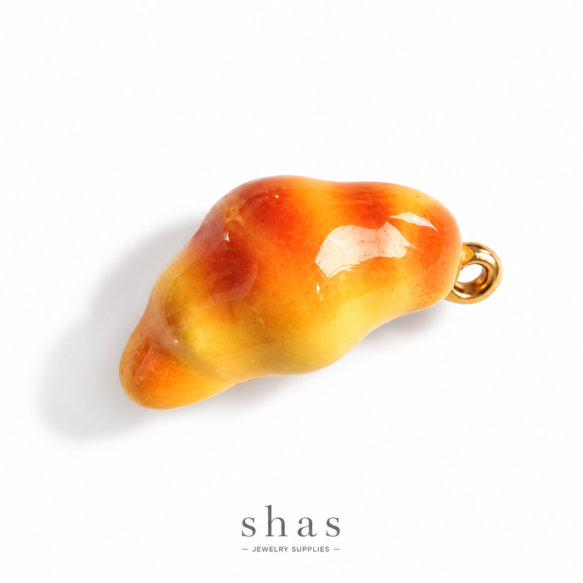PC06H Croissant 3D Enamel Charm ( 1 pc ) Premium Collectible