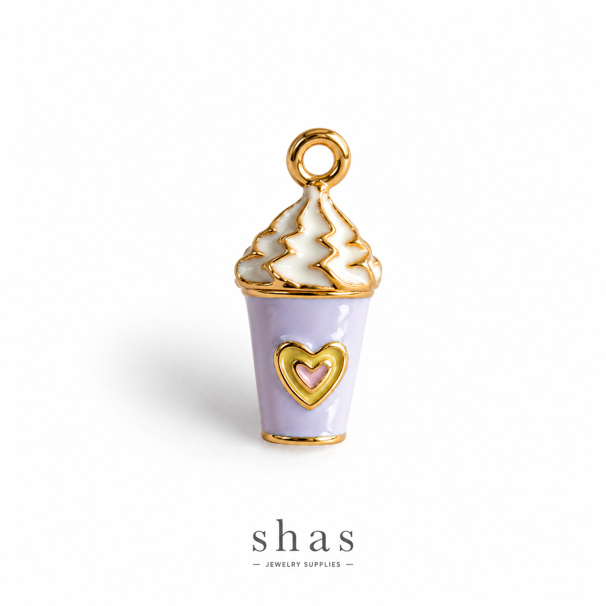 PC06N Purple Frappe 3D Enamel Charm ( 1 pc ) Premium Collectible