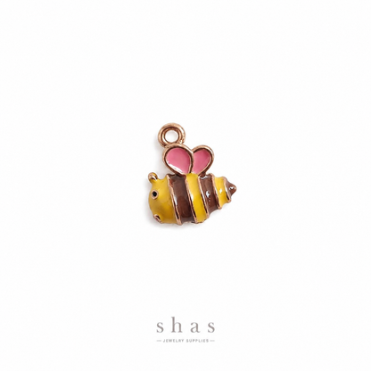 PC05F Honey Bee 3D Enamel Charm ( 1 pc ) Premium Collectible | Anti tarnish