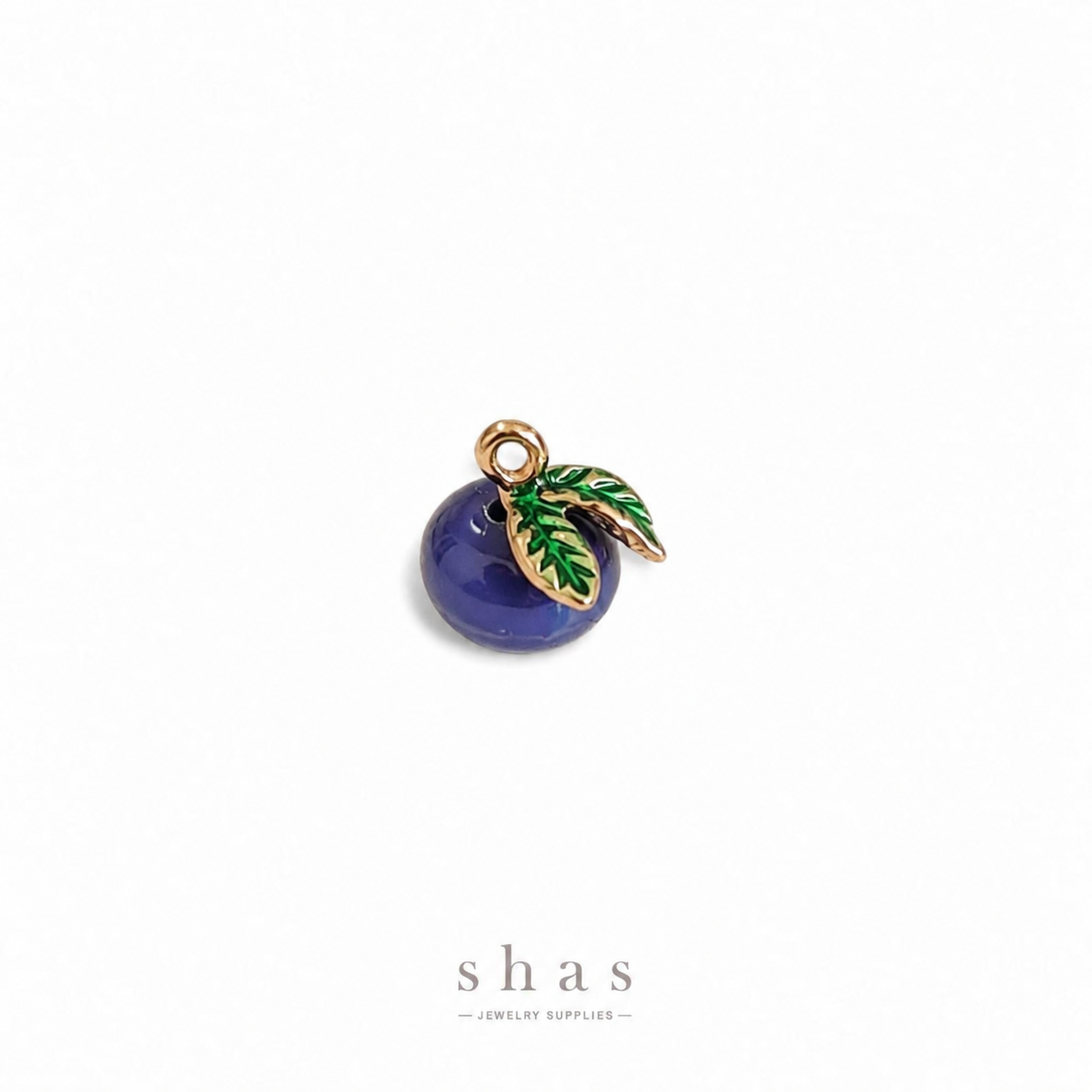 PC04S Blueberry 3D Enamel Charm ( 1 pc ) Premium Collectible | Anti tarnish