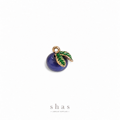PC04S Blueberry 3D Enamel Charm ( 1 pc ) Premium Collectible | Anti tarnish