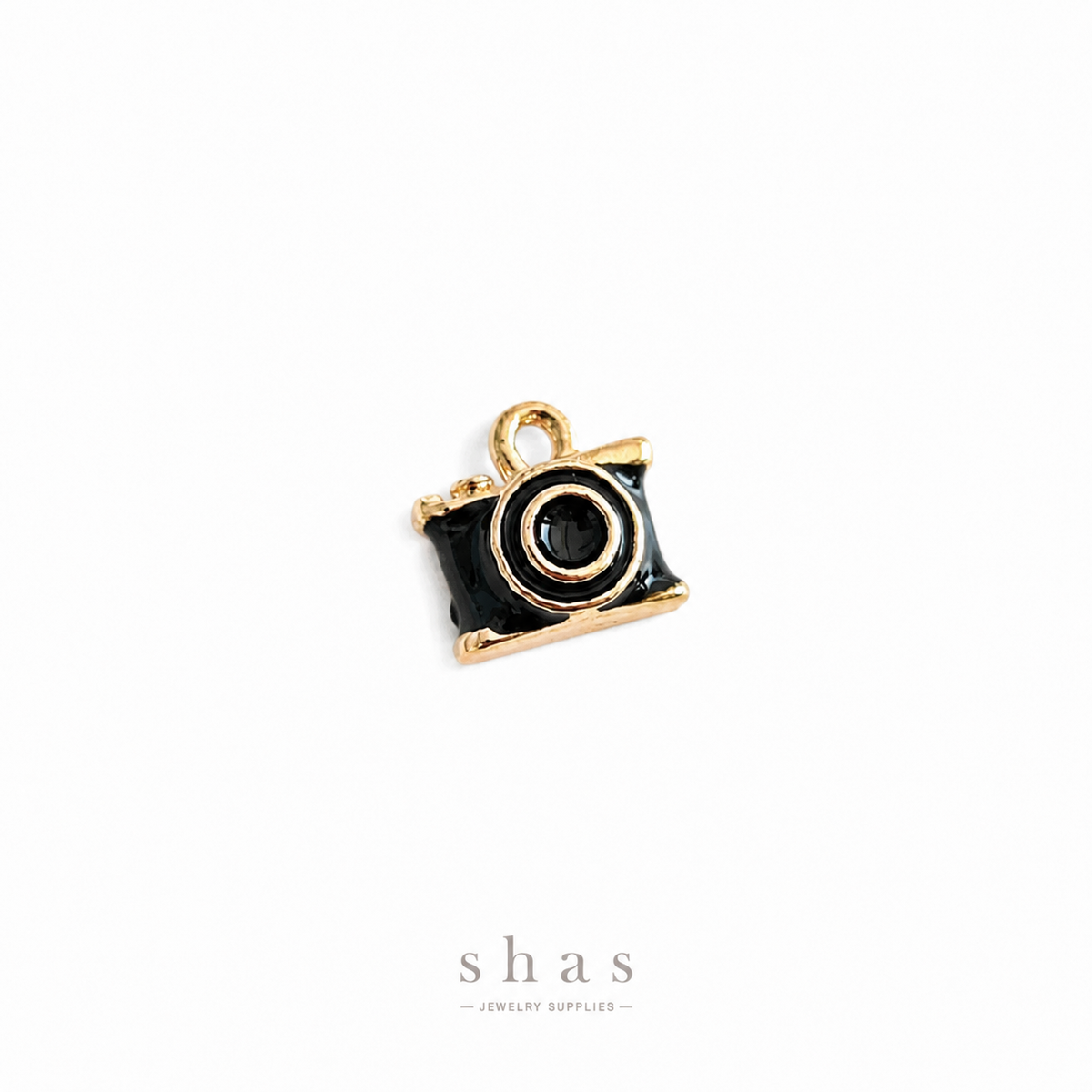PC04V Black Camera  3D Enamel Charm ( 1 pc ) Premium Collectible | Anti tarnish