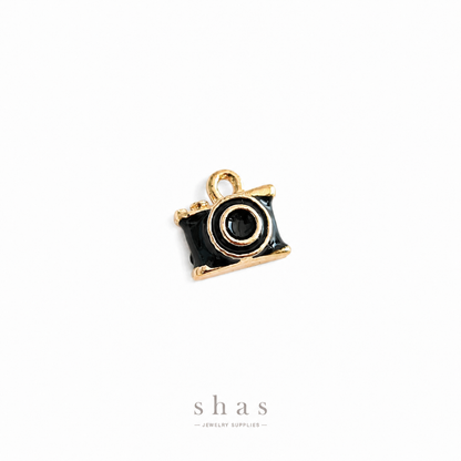 PC04V Black Camera  3D Enamel Charm ( 1 pc ) Premium Collectible | Anti tarnish
