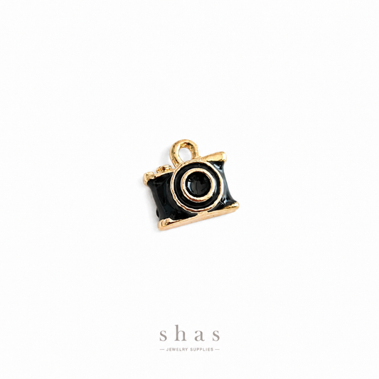 PC04V Black Camera  3D Enamel Charm ( 1 pc ) Premium Collectible