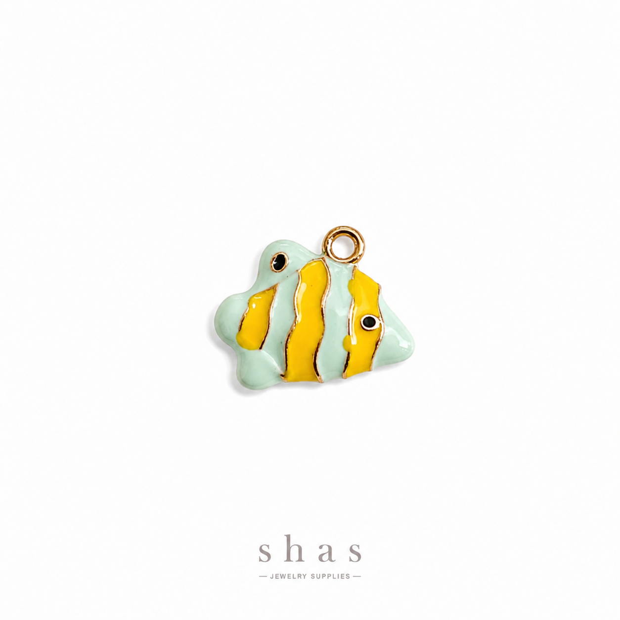 PC05B Cute FIsh 3D Enamel Charm ( 1 pc ) Premium Collectible | Anti tarnish