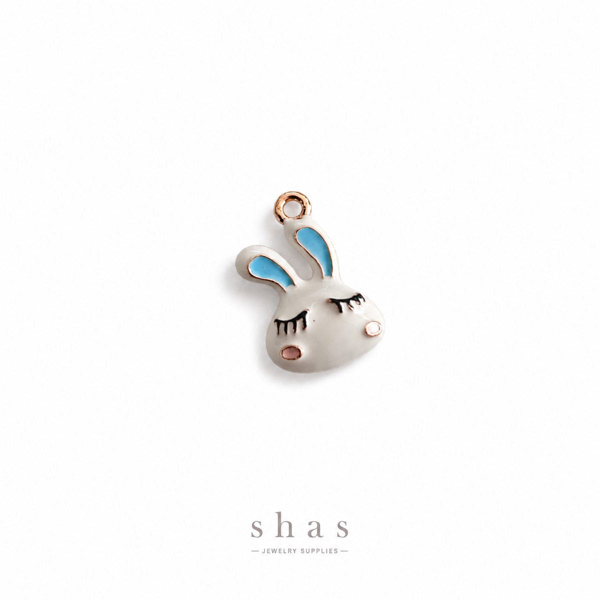 PC05H Kawaii Rabbit 3D Enamel Charm ( 1 pc ) Premium Collectible | Anti tarnish
