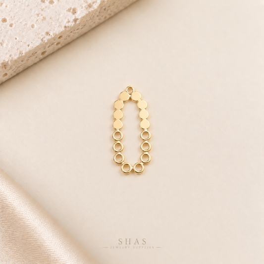 GPB03 Irregular Hollow Bezel ( 1 pc ) 14k Gold