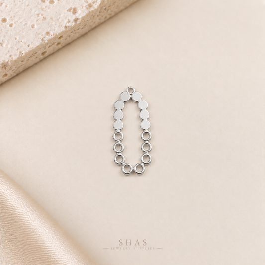 GPB04 Irregular Hollow Bezel ( 1 pc ) Platinum
