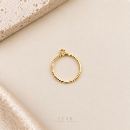GPB05 Round Bezel ( 1 pc ) 14k Gold