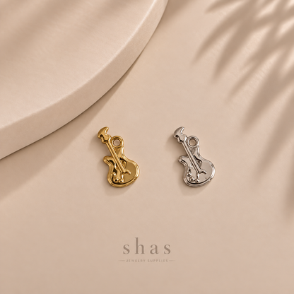 SC20S Guitar Charm ( 1 pc ) PVD Plated