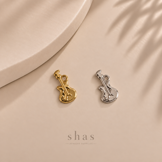 SC20S Guitar Charm ( 1 pc ) PVD Plated
