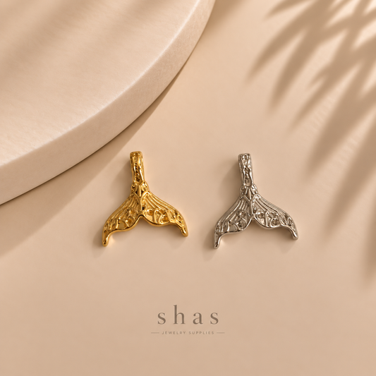 SC20Y Mermaid Tail Charm ( 1 pc ) PVD Plated