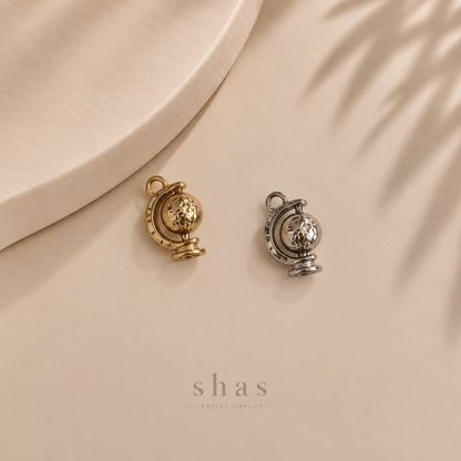 SC20L Globe Charm ( 1 pc ) PVD Plated