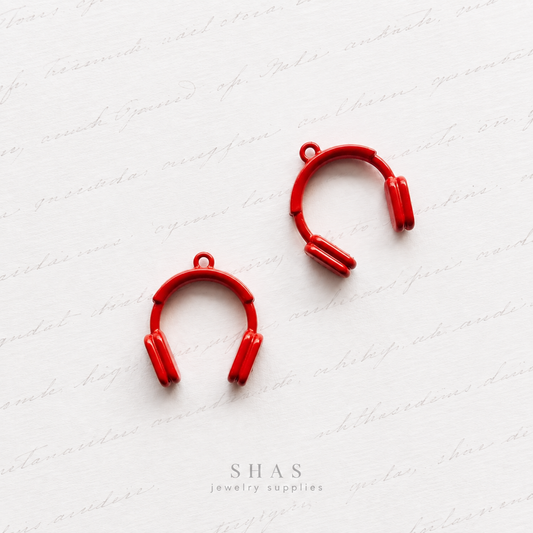 AC04 Headphones Alloy Charm ( 1 pc )