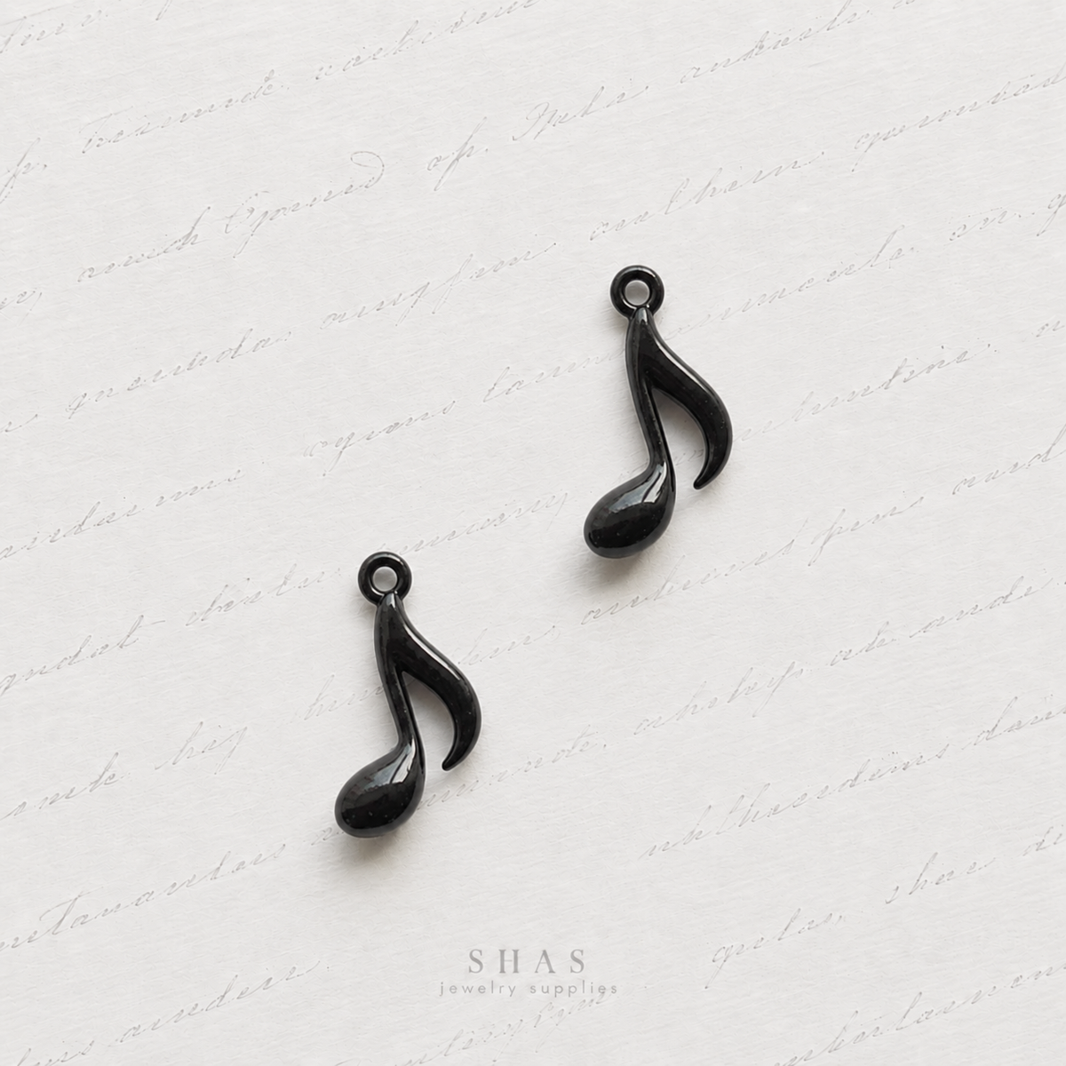 AC01 Musical Note Y2K Alloy Charm ( 1 pc )
