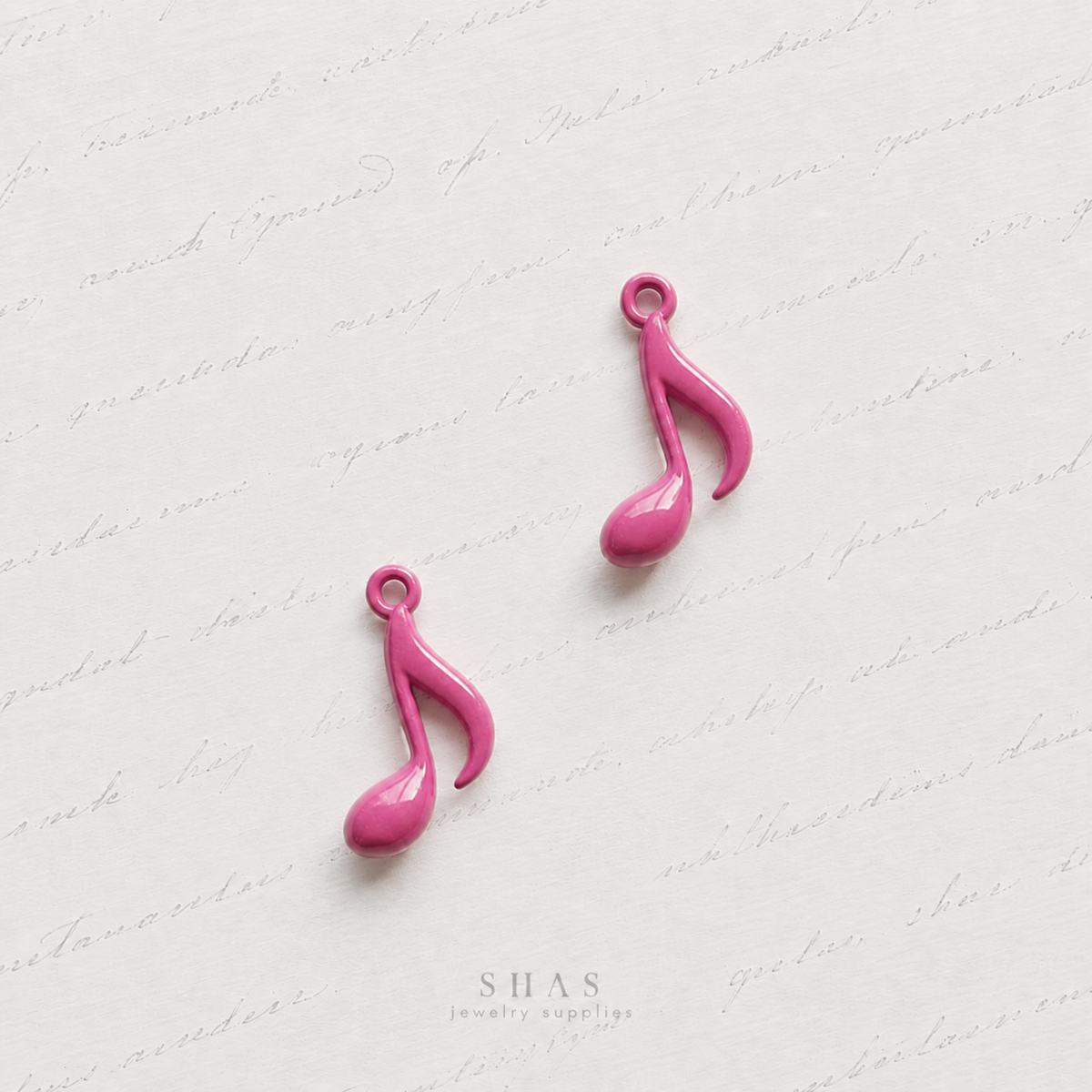AC01 Musical Note Y2K Alloy Charm ( 1 pc )