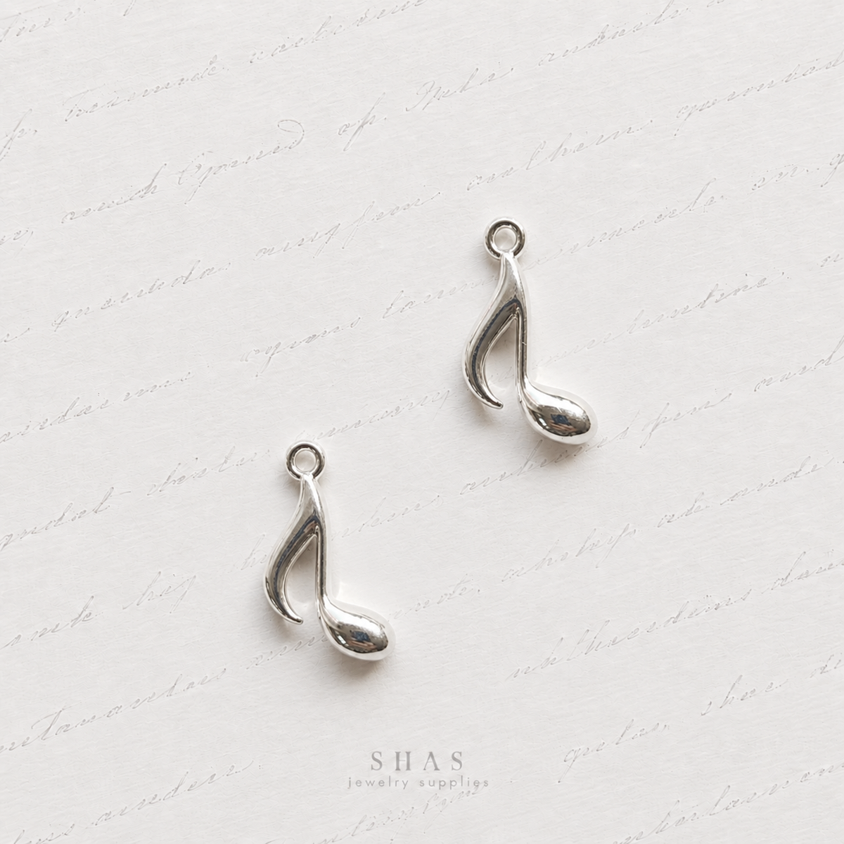 AC01 Musical Note Y2K Alloy Charm ( 1 pc )