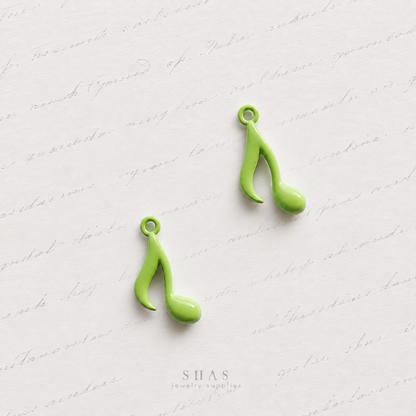 AC01 Musical Note Y2K Alloy Charm ( 1 pc )