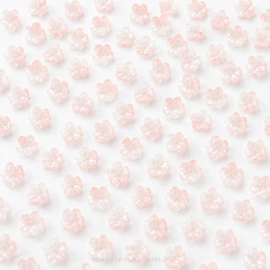 GB59 Plum Blossom Glass Beads ( 1 pc ) Lampwork Bead