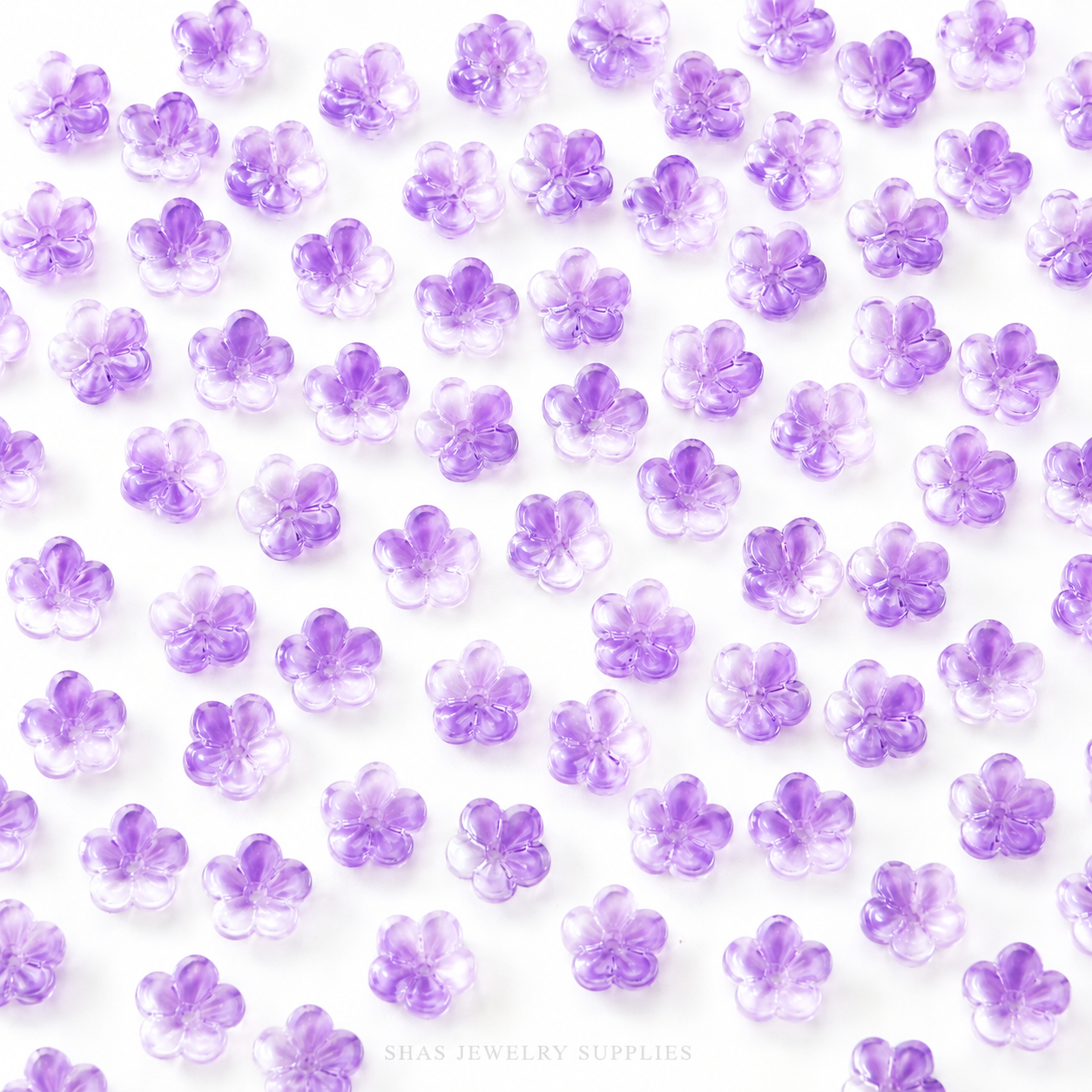 GB59 Plum Blossom Glass Beads ( 1 pc ) Lampwork Bead