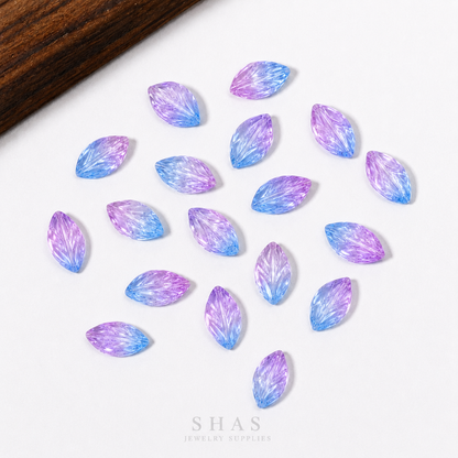 GB10 Leaf Glass Bead ( 1 pc ) Lampwork Bead