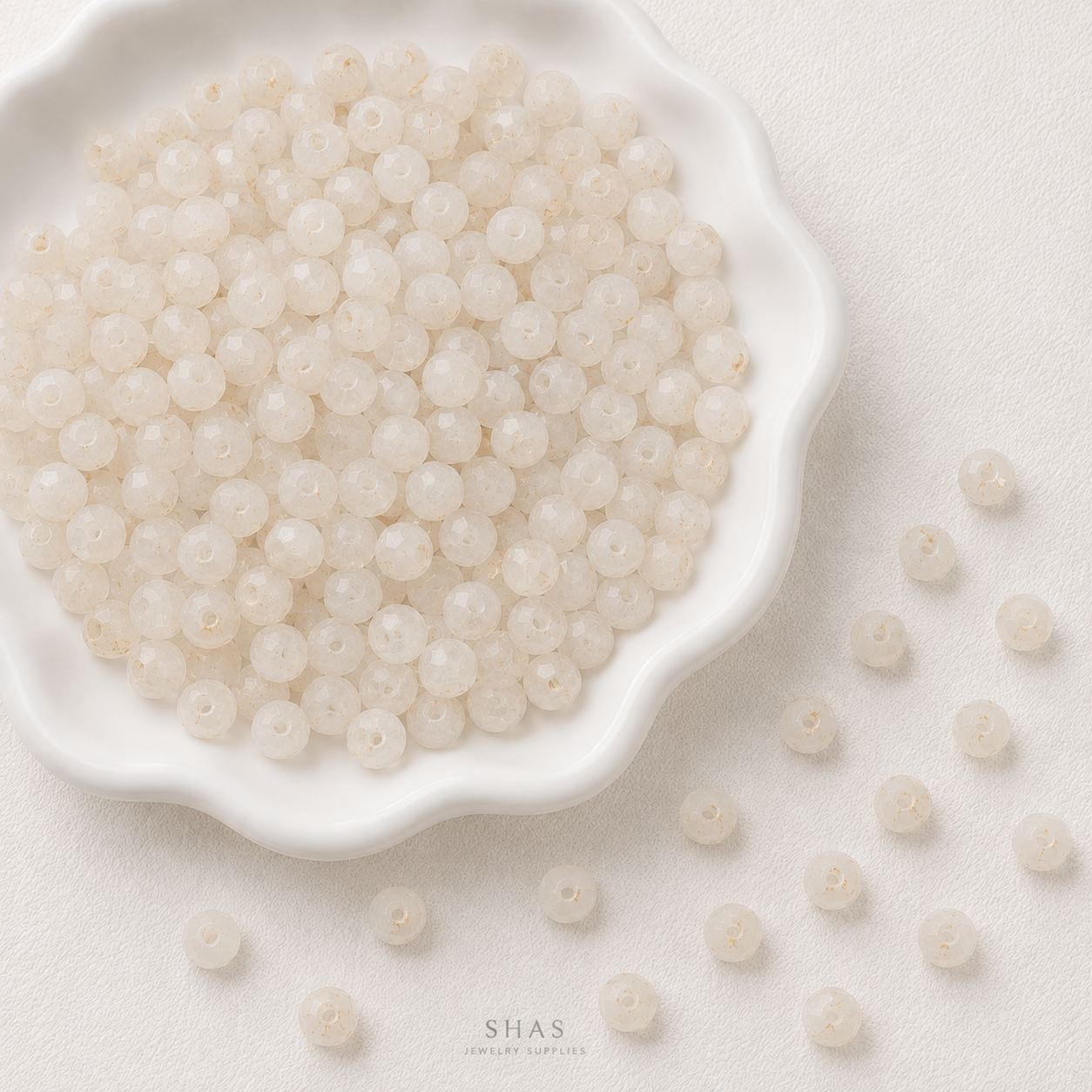 SB01 Frosted Glass Gold Dusted Seed Bead ( 1 Pack - 5g ) Lampwork Bead