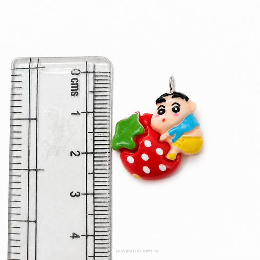 RM03K Strawberry Shinchan  Resin Charm ( 1 PC )