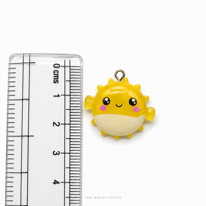 RM03D Smiley Sun Resin Charm ( 1 PC )