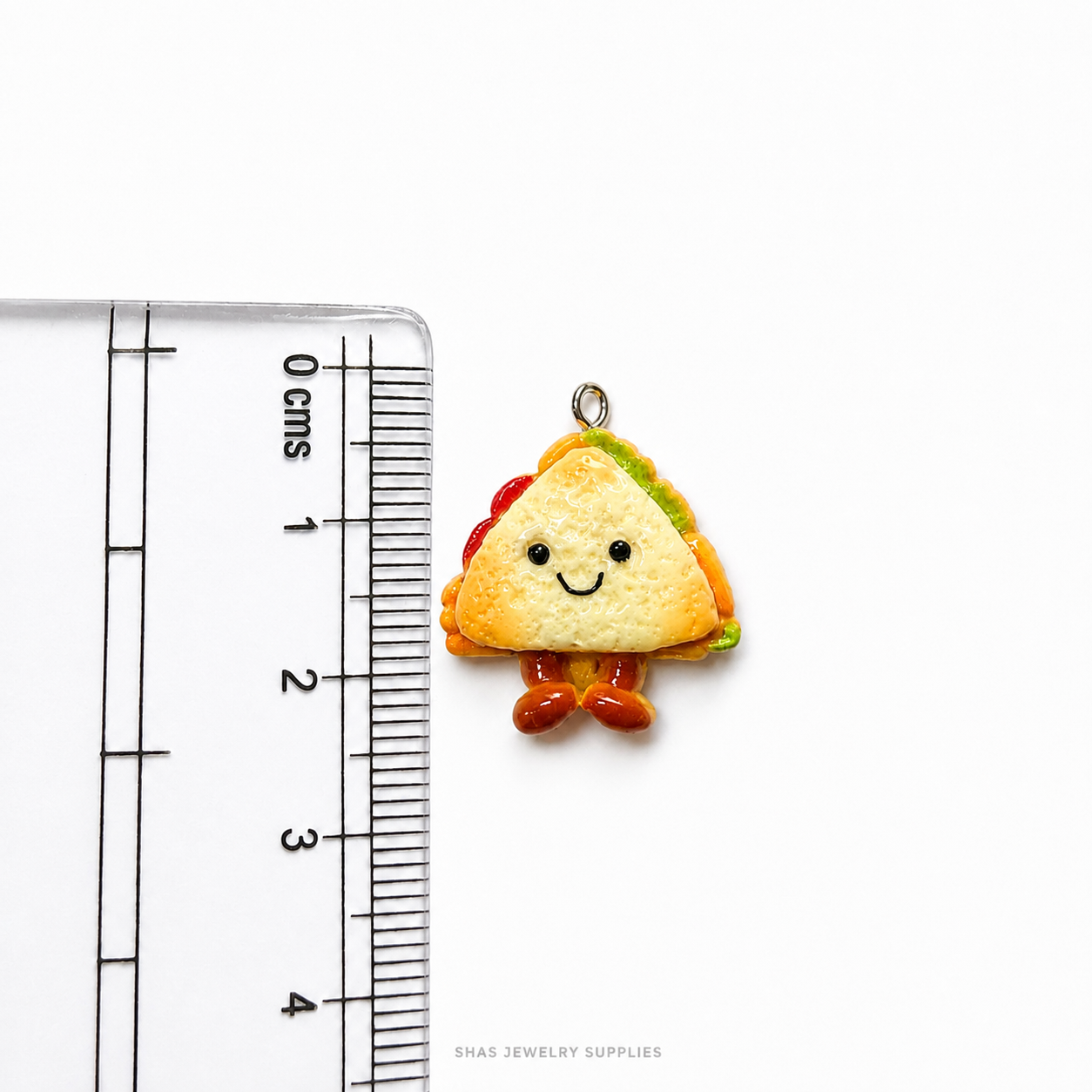 RM04B Smiley Sandwich Resin Charm ( 1 PC )