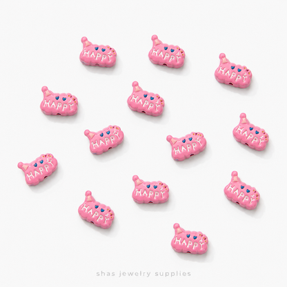 APB09 Happy Cloud Alloy Printed Bead ( 1 pc )