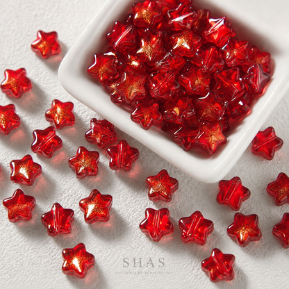 GB04B Star Glass Bead ( 1 pc ) Lampwork Bead