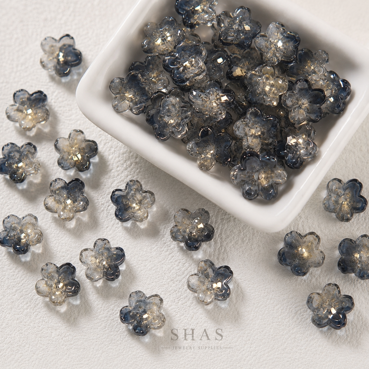 GB05A Cherry Blossom Glass Bead ( 1 pc ) Lampwork Bead