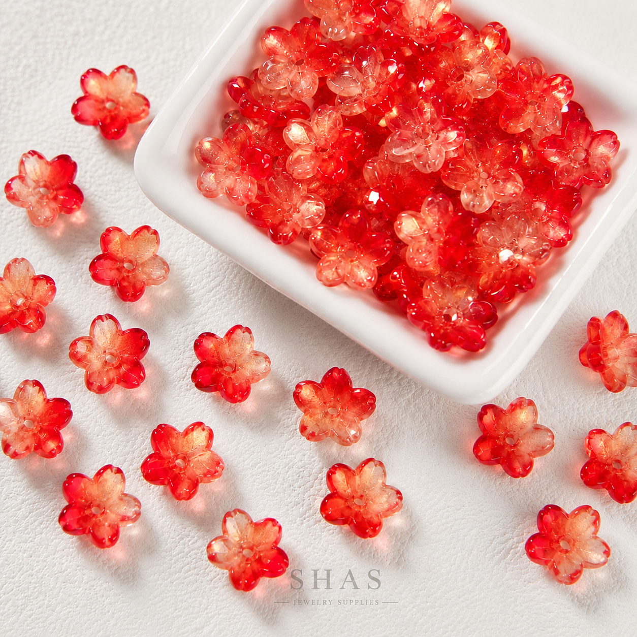 GB05A Cherry Blossom Glass Bead ( 1 pc ) Lampwork Bead