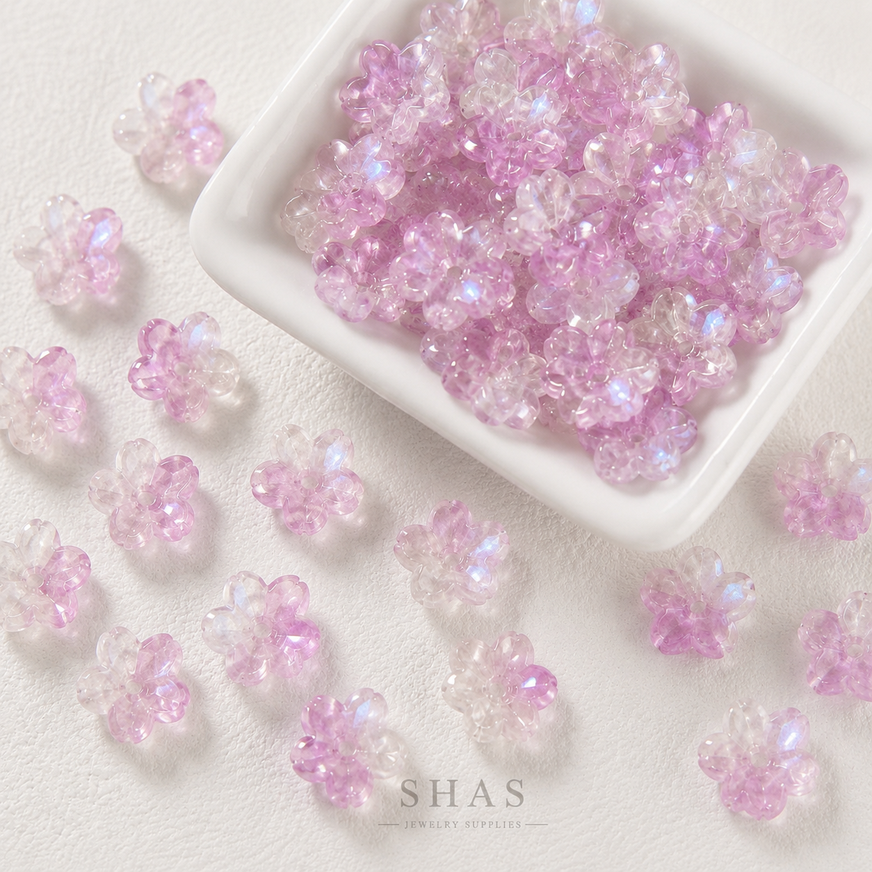 GB05A Cherry Blossom Glass Bead ( 1 pc ) Lampwork Bead