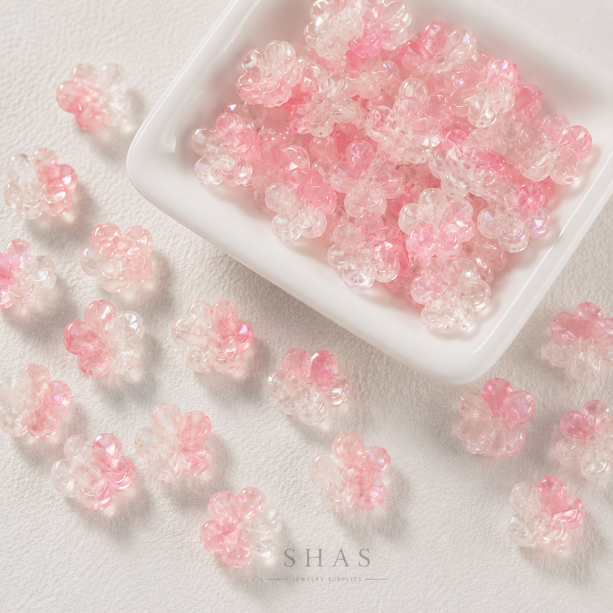 GB05A Cherry Blossom Glass Bead ( 1 pc ) Lampwork Bead