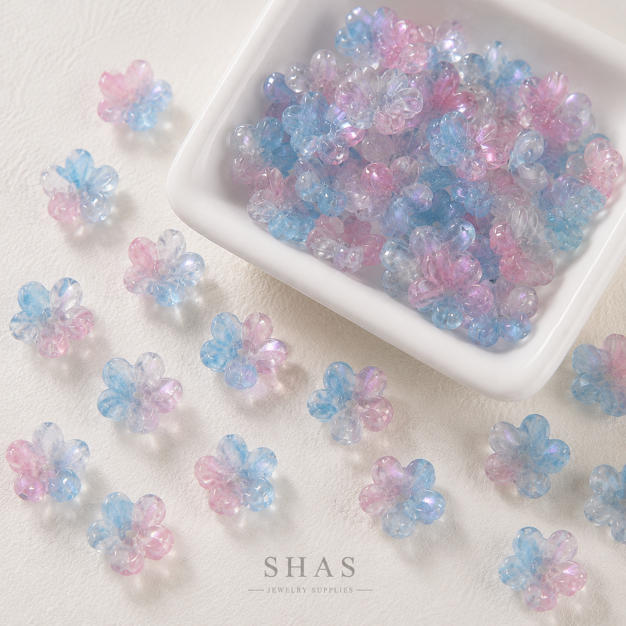 GB05A Cherry Blossom Glass Bead ( 1 pc ) Lampwork Bead