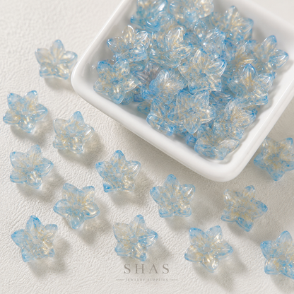 GB04A Floral Glass Bead ( 1 pc ) Lampwork Bead