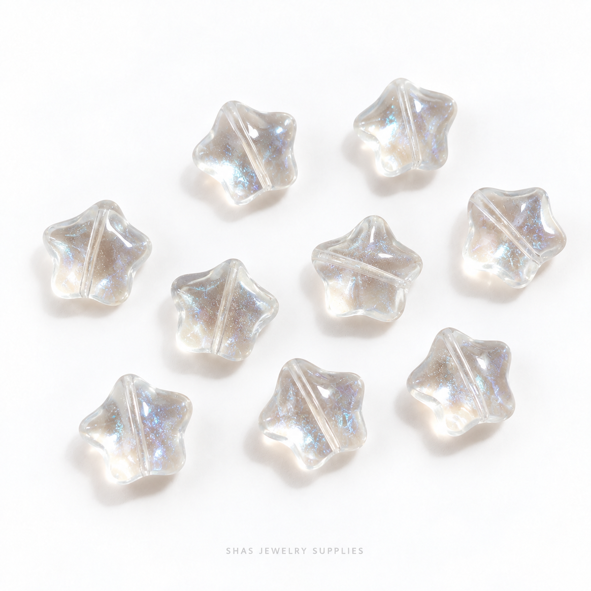 GB67 Star Glass Beads ( 1 pc ) Czech Bead