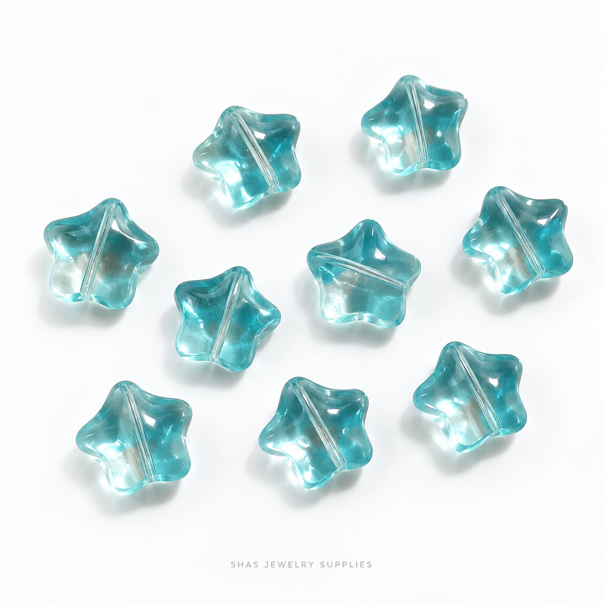 GB67 Star Glass Beads ( 1 pc ) Czech Bead