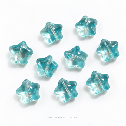 GB67 Star Glass Beads ( 1 pc ) Czech Bead