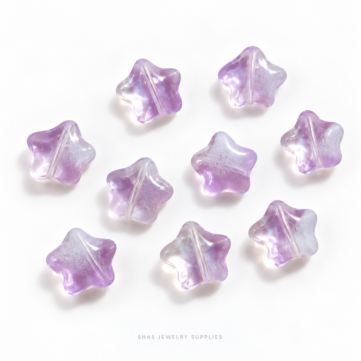 GB67 Star Glass Beads ( 1 pc ) Czech Bead