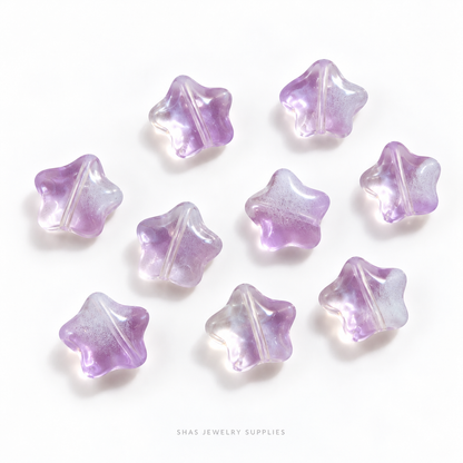 GB67 Star Glass Beads ( 1 pc ) Czech Bead