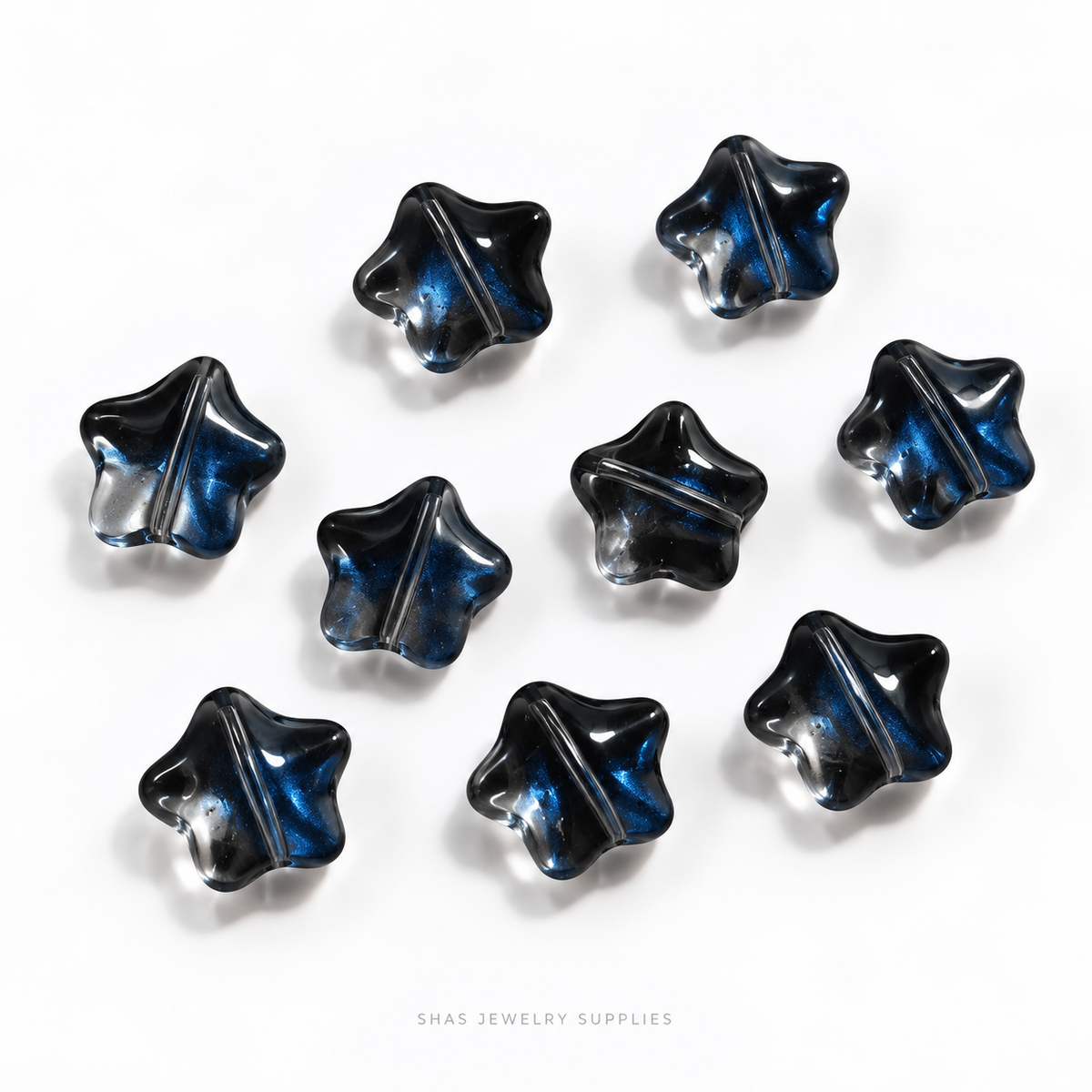 GB67 Star Glass Beads ( 1 pc ) Czech Bead